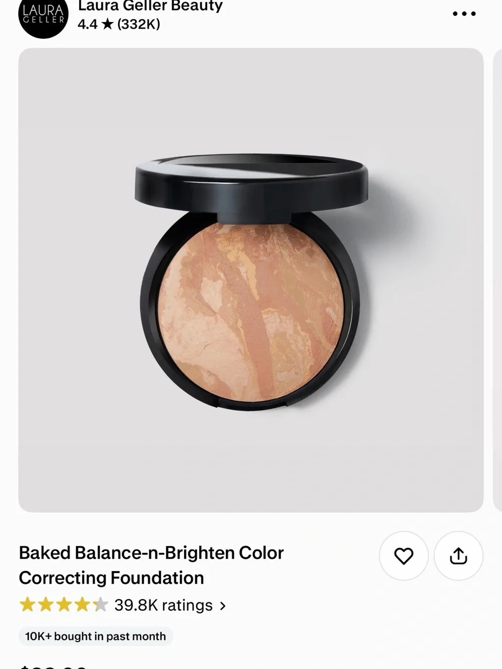 Laura Geller Baked Color Correcting Foundation - Light